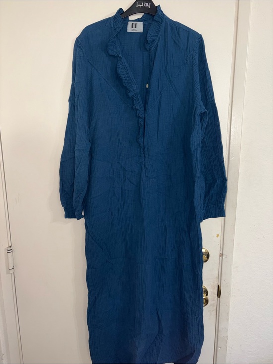 Beatriz furest Dresses & Skirts - BF Designed By Beatriz Furest Spain crinkle-texture shirtdress Medium Cotton
